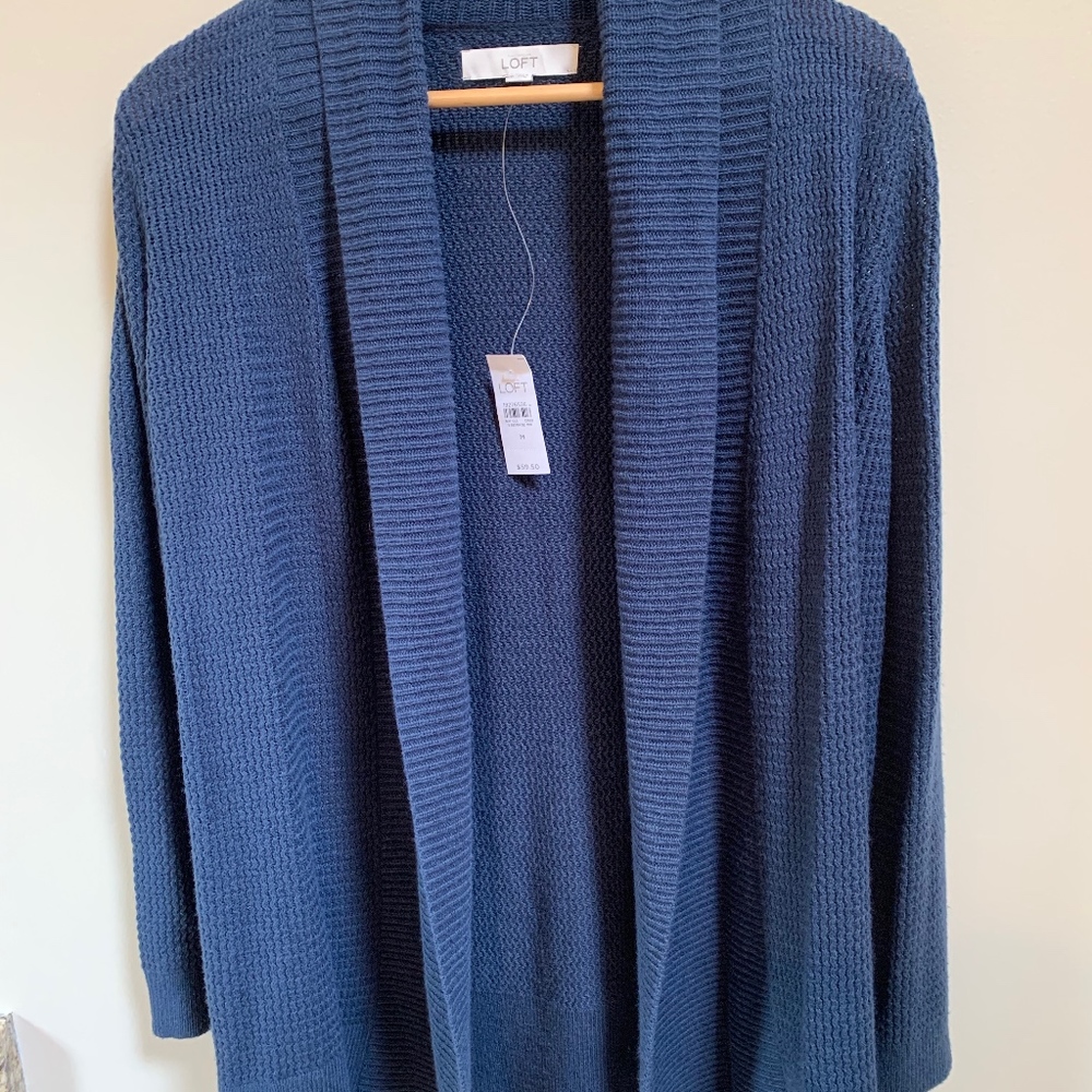 Loft Navy Cardigan - NWT